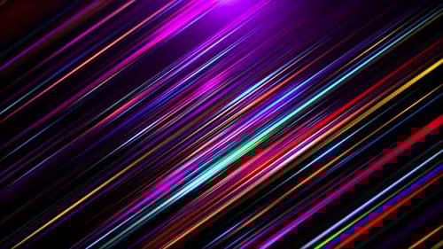 Dynamic Colorful Neon Light Speed Lines Background