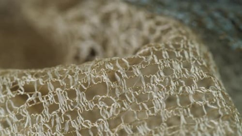 Lace White Fabric Closeup