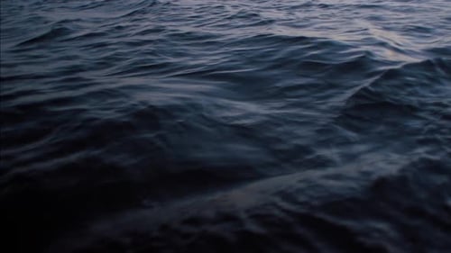 Rippling Blue Ocean Water Scene