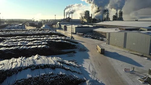 Ein großes Industrieunternehmen für die Holzverarbeitung