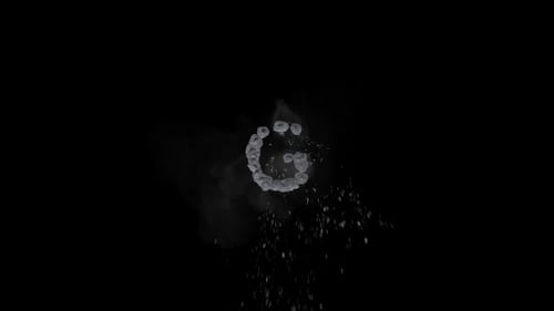 Icy Particles Letter Reveal Logo Intro