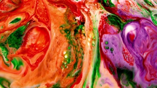 Abstract Colorful Paint Ink Explode 4