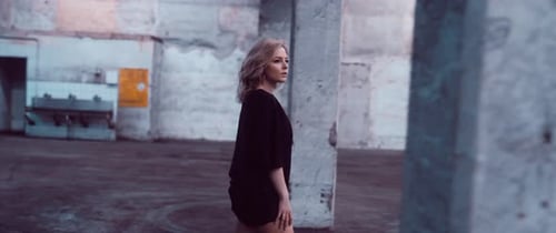 Girl in a Parking Lot