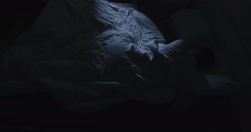 Man Suffers From Insomnia and Cannot Sleep