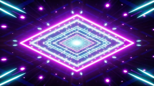 Geometric Lights Visual Jockey Background