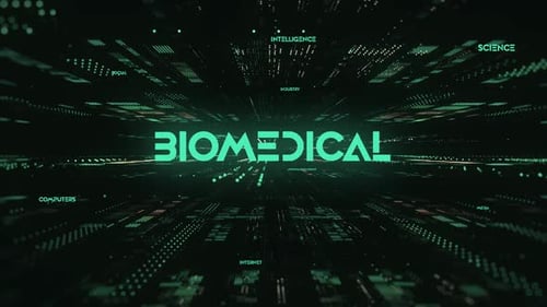 Futuristic Digital Data Stream Text Reveal