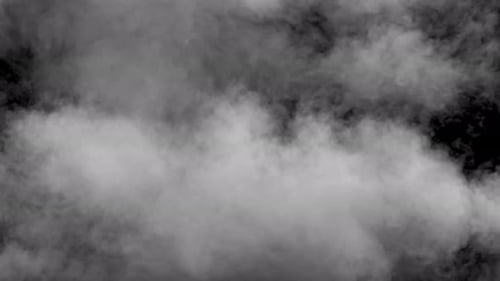 Dynamic White Smoke and Dust Transition with Alpha Channel