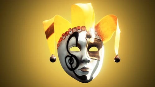 Masques de carnaval vénitien avec or