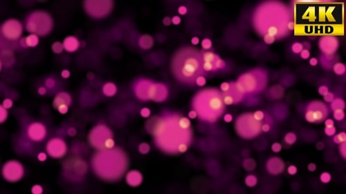 Animated Bokeh Particles Seamless Loop Background