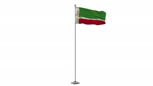Waving Flag on a Flagpole Animation
