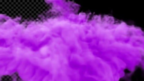 Abstract Purple Smoke Fluid Reveal Transition