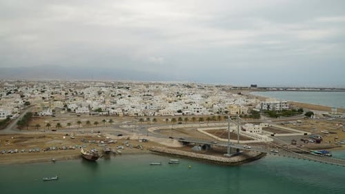 Sur City à Oman. Timelapse