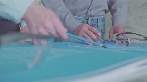 People Working on Blueprints