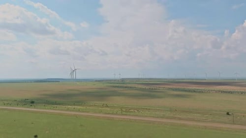 Texas Wind Turbine Farms in the West Texas