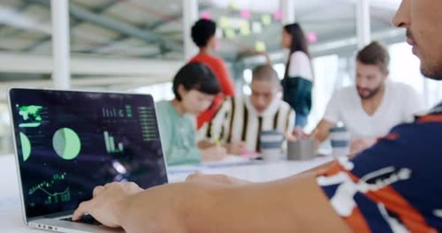 Creatives working in a modern office