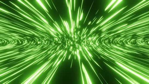 Green Space Travel Vj Loop Background 4K