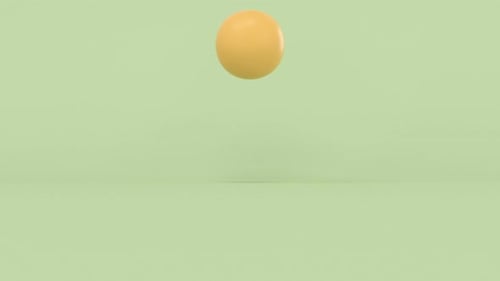 Bouncing soft balls with green background