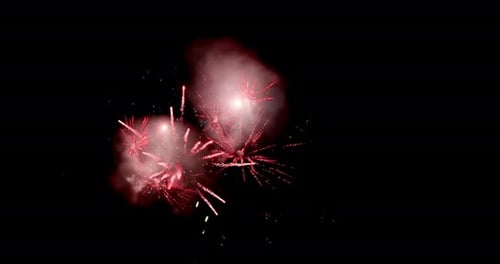 Rotes Feuerwerk 4k
