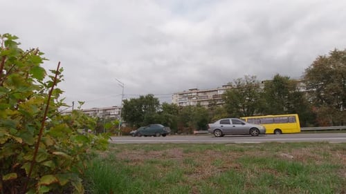Trucks With Trailers Are Driving