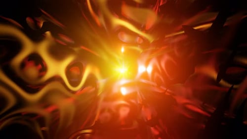 Ilustración 3D Render Hermoso Vídeo Abstracto Líquido Que Brilla