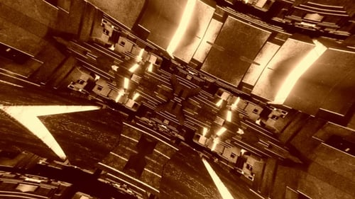 Futuristic Geometric Tunnel Loopable Background Animation