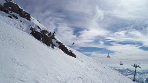 Cable Car Lift Ski Resort