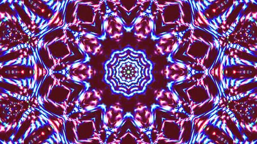 Lumière abstraite brillante gouvernant la polychromie, kaléidoscope