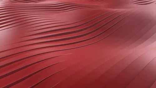 Animated Red Fluid Abstract Waves Seamless Loop