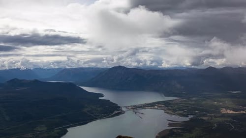 Laps de temps de Carcross au Yukon Canada