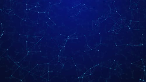 Futuristic Digital Network Connection Background Loop