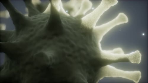 Microscopic 3D Animated Virus Cell Loop