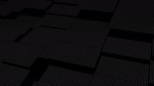 Abstract white cubes