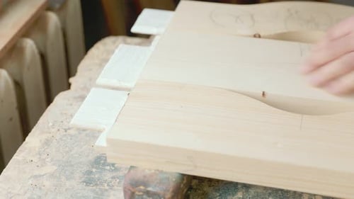 Pasting Door Parts