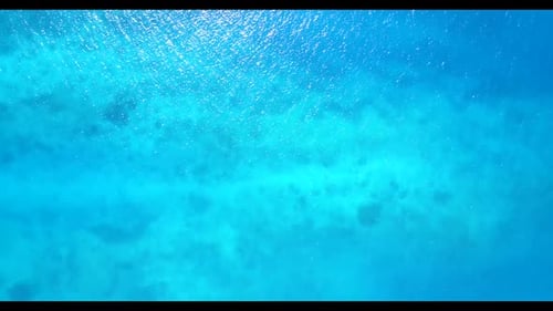 Aerial drone view nature of paradise island beach journey by clear ocean and clean sand background o