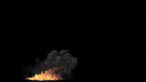 Bodenfeuer mit Alpha