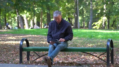 Senor in the park