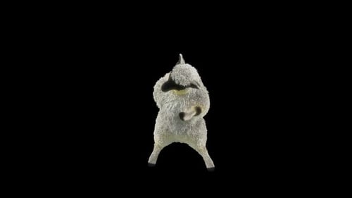 Dancing Sheep Character Animation with Alpha Channel