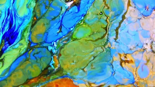 Abstract Swirling Colorful Fluid Motion Background