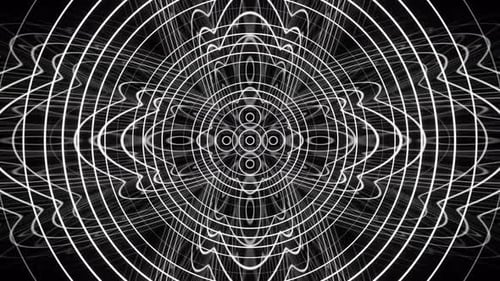 Abstraction Black and White Infinite Loop