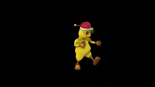 Dancing Christmas Chicken Character Animation