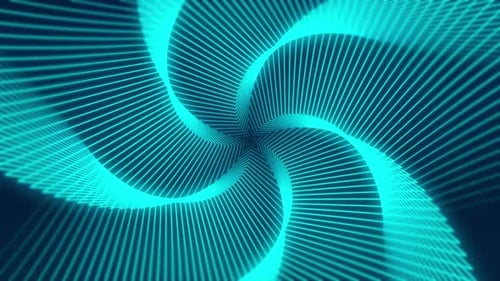 Abstract Background Lines Star Wavy Spiral Tunnel Blue Green