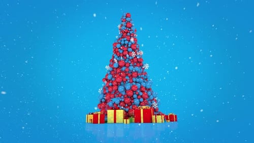 Animation of Christmas Tree