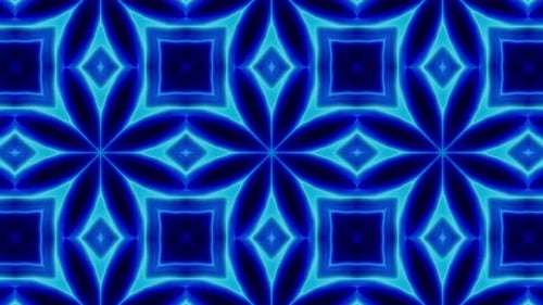 Blue Kaleidoscope Loop 4K 13