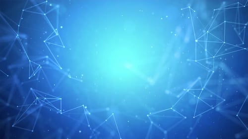 Connections , triangles with dots on vertexes, dots connected lines.