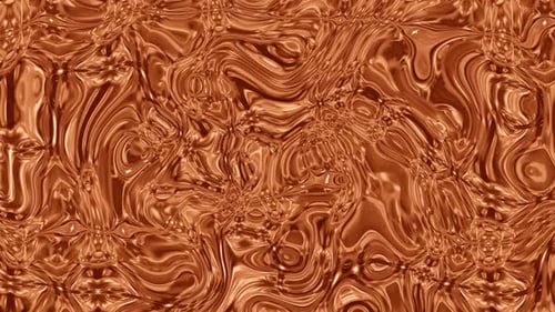 Dynamic Abstract Fluid Golden Metallic Liquid Background Loop