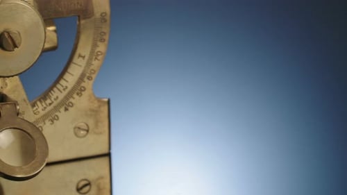 Antique navigation and mapping equipment