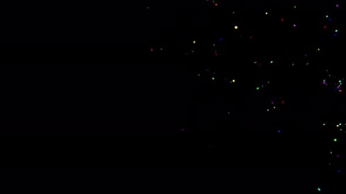 Confetti Colorful Fall 4K