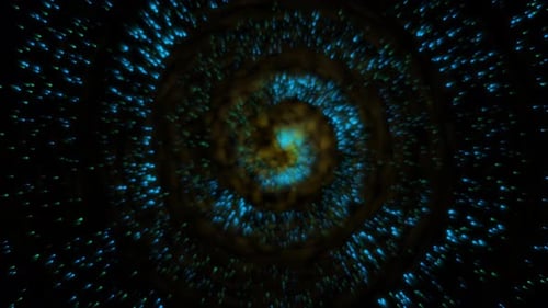 Abstract Glowing Particle Spiral Loop Background