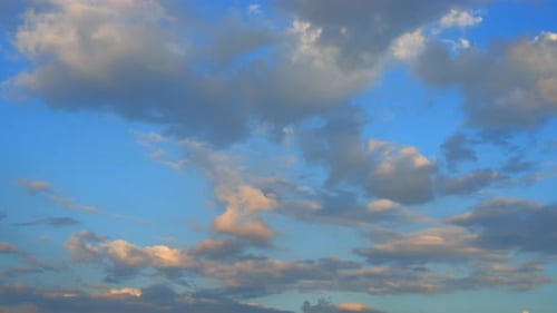 Fluffy cloud time lapse on a cloudy day 4k footage.