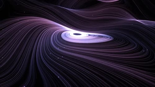Abstract Swirling Lines and Energy Vortex Background